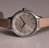 Tono de plata minimalista Anne Klein reloj para ella | Diseñador vintage reloj