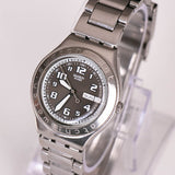 2001 swatch Irony ygs725 días geniales reloj Caja de acero dial gris