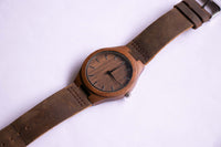 En bois minimaliste montre Pour les hommes | 34 mm de montre de bracelet analogique en quartz