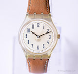 1994 Swatch Gk196 haselnuss Uhr | Retro Brown 90s Swatch Mann Uhr