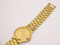 1993 Luxury Gold-Tone Bulova 97c10 Date Window Quartz montre