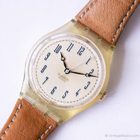 1994 Swatch GK196 HASELNUSS Watch | Retro Brown 90s Swatch Gent Watch