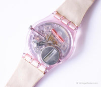 1999 Swatch Gp111 muus muus reloj | Vintage rosa rara Swatch reloj
