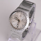 Swatch Ironie Chronograph YCS4006AG -Gefrierregen Uhr Edelstahl AG 1999