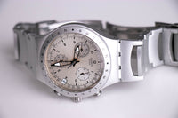 Swatch Ironía Chronograph Ycs4006ag lluvia congelada reloj Acero inoxidable AG 1999