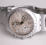 Swatch مفارقة Chronograph YCS4006AG تجميد المطر ساعة الفولاذ المقاوم للصدأ AG 1999