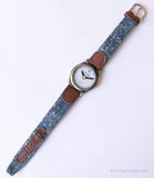 Vintage Guess Watch for Her with Denim Strap | Retro Guess Quartz Watch