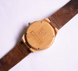 Minimalist Mens Wooden Watch | Cucol Real Bamboo Case in Light Brown