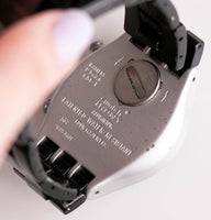 الاتصال الهاتفي الأسود swatch مفارقة Chronograph ساعة ذيل عالية YCS1000