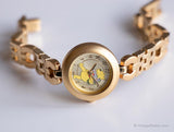 Jahrgang Seiko Winnie the Pooh Uhr für sie | Gold-Ton Disney Uhr
