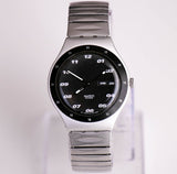 1996 swatch Irony YGS7000 Space Rider reloj | Dial negro swatch reloj