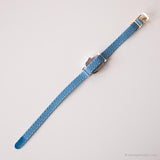 Vintage Rectangular Adora Watch for Her | Blue Strap German Watch