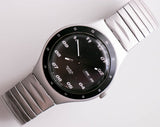 1996 swatch السخرية ygs7000 متسابق الفضاء ساعة | الاتصال الهاتفي الأسود swatch راقب