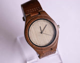 Walnut Wood Men's Wristwatch | Cucol Wooden 44mm Watch for Men