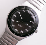 1996 swatch السخرية ygs7000 متسابق الفضاء ساعة | الاتصال الهاتفي الأسود swatch راقب