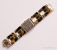 Impresión de leopardo vintage reloj para damas | Anne Klein Diseñador reloj