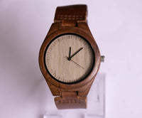 Orologio da polso maschile in legno di noce | Cucol Wooden 44mm orologio per uomini