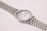 Vintage 1990s Casio Stainless Steel Classic Watch for Men & Women