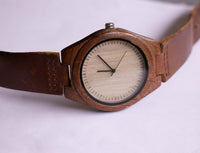 Walnut Wood Men's Wristwatch | Cucol Wooden 44mm Watch للرجال