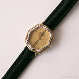 Exquisito vintage reloj para damas | Reloj de pulsera retro de dos tonos