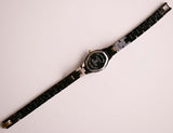 Vintage Black & Gold Elgin II Quarz Uhr für Frauen | Gelegenheit Armbanduhr