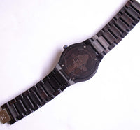 Wowood Wooden Black Quartz Watch | 44mmm رجال ساعة الاغتصاب التناظرية