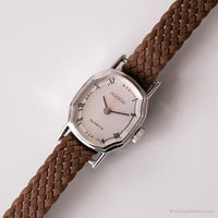 Tiny Adora Watch vintage per lei | Elegante orologio da polso a quadrante grigio