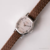 Vintage Tiny Adora Uhr für sie | Elegantes graues Zifferblatt -Armbanduhr