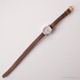 Vintage Tiny Adora Uhr für sie | Elegantes graues Zifferblatt -Armbanduhr