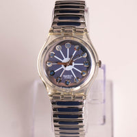 Swatch الجزء الأزرق GK148 ساعة | 1991 خمر Swatch أصمن السند