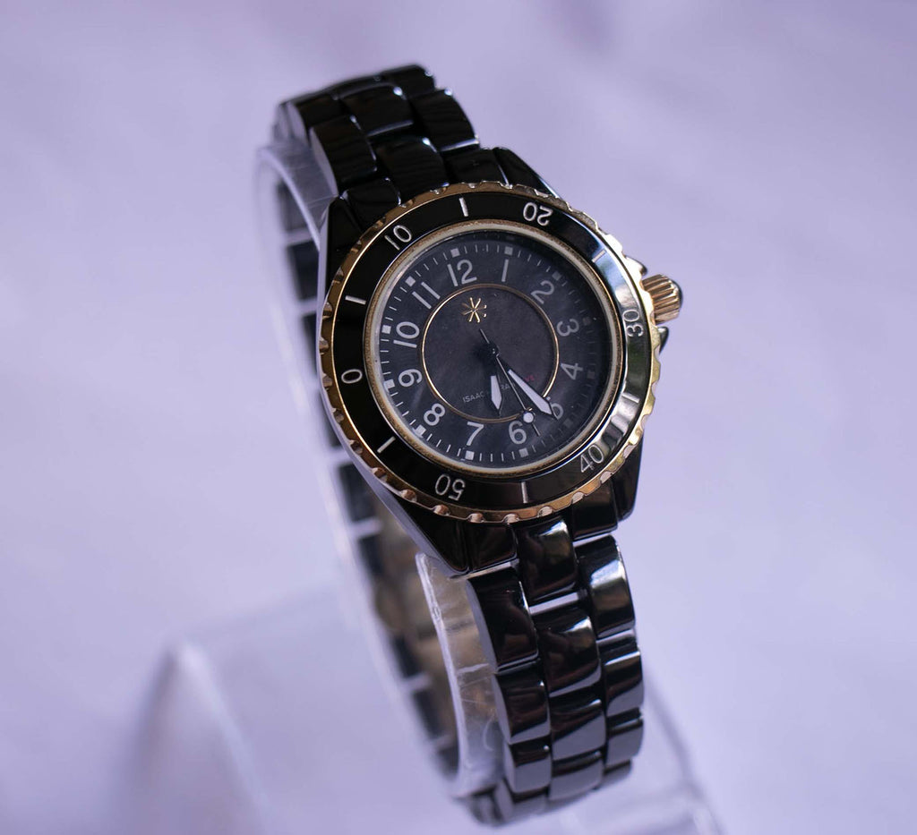 Isaac Mizrahi Live! Minimalist Watch | Black Luxury Watch for Women ...