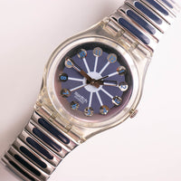 Swatch Segmento azul GK148 reloj | 1991 Vintage Swatch Caballeros originales