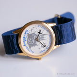 Vintage Gold-Ton-Walt Disney Welt Uhr | 90er Jahre Sammler -Armbanduhr