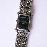 Tono d'argento rettangolare vintage Guess Guarda per lei con braccialetto a catena