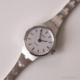 Adora de acero inoxidable vintage reloj | Tono plateado casual reloj para ella