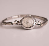 Minuscola vintage Elgin 19 orologio meccanico | Orologio art deco di tono d'argento