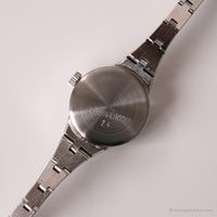 Vintage Edelstahl Adora Uhr | Lässiger Silberton Uhr für Sie