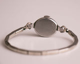 Winziger Jahrgang Elgin 19 mechanisch Uhr | Silbertoner Art Deco Ladies Uhr