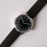 مراقبة عتيقة أدورا لها | Wristwatch Dial الفضة السوداء