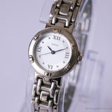 Vintage Silber-Ton Guess Damen Uhr | Elegantes Büro Uhr für Frauen