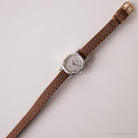 Vintage elegante Adora reloj para damas | Dial gris alemán reloj