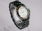 Silberton Armitron Quarz Uhr | Minimalistische analoge Unisex -Armbanduhr