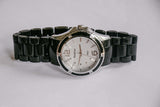 Argenté Armitron Quartz montre | Montre-bracelet unisexe analogique minimaliste