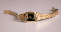 Dial negro vintage Elgin Cuarzo reloj para mujeres | 90 Elgin Señoras reloj