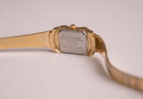 Vintage Black Dial Elgin Quarz Uhr für Frauen | 90er Jahre Elgin Damen Uhr