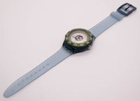 1993 swatch reloj SDN107 Silver Trace Scuba 200 Originals Dive 200m