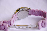 Argenté Armitron Maintenant quartz montre Pour les dames avec bracelet rose