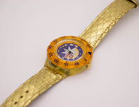 1993 Swatch Scuba 200 SDK112 Golden Island Watch | Rare 90s Swiss Watch