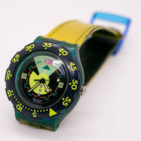 swatch الإلهية SDN102 ساعة | 90s Scuba 200 swatch الساعة السويسرية