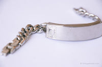 Vintage Guess Designer Bracelet and Watch | Silver-tone Chain Bracelet